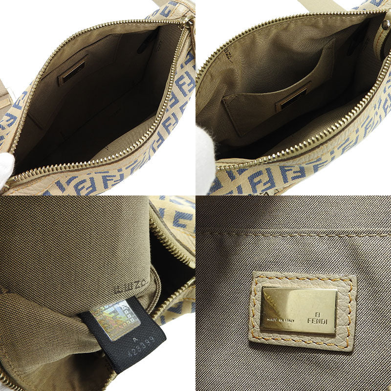 Fendi Canvas Leather Shoulder Bag 8BT089