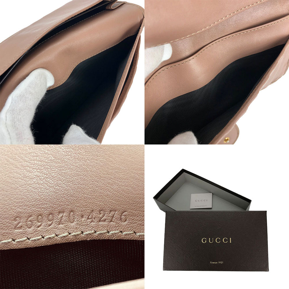 GUCCI Bifold Wallet 269970 Pink Beige