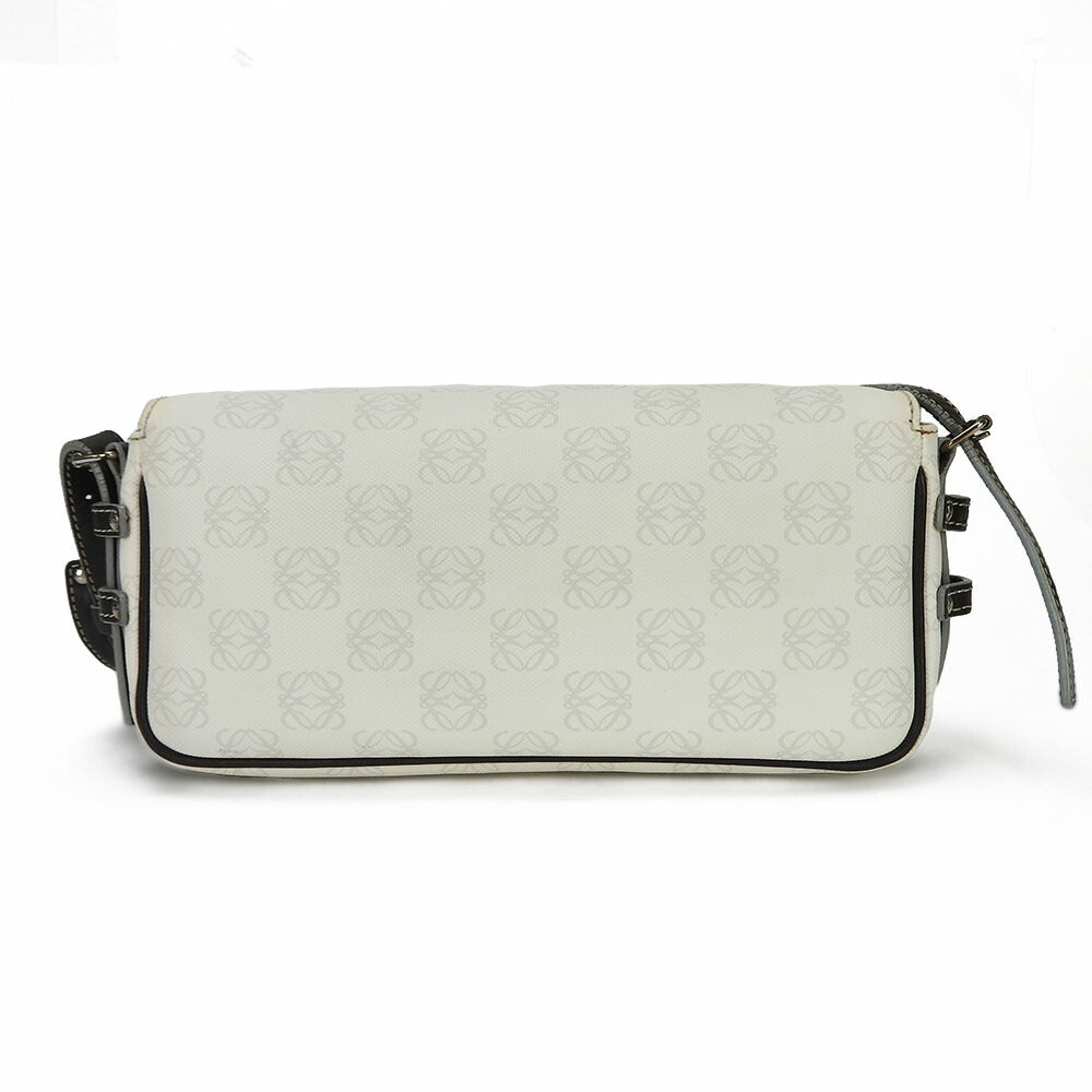 Loewe PVC Leather Shoulder Bag White Brown