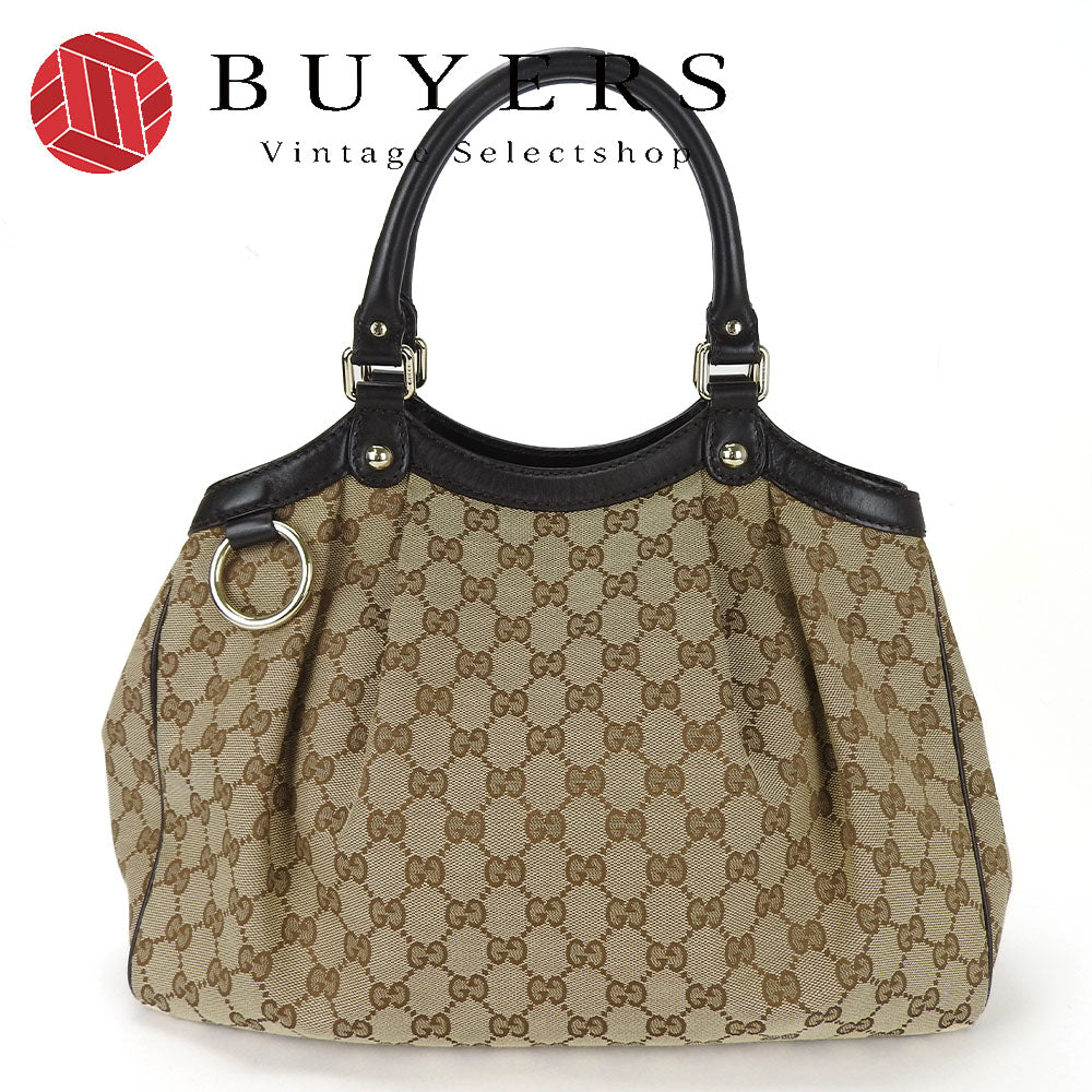 GUCCI Sukey Tote Bag 211944 GG Canvas Beige