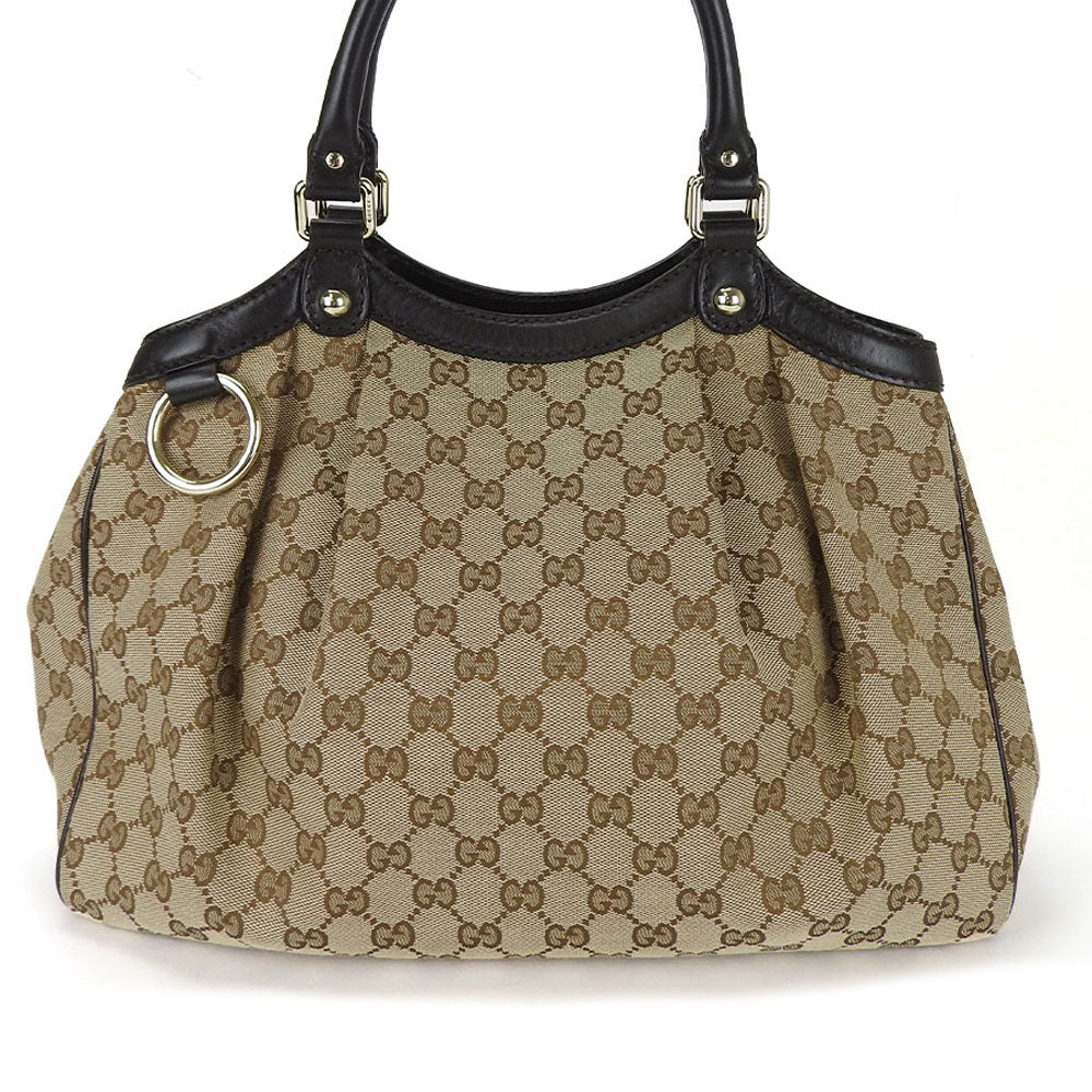 GUCCI Sukey Tote Bag 211944 GG Canvas Beige