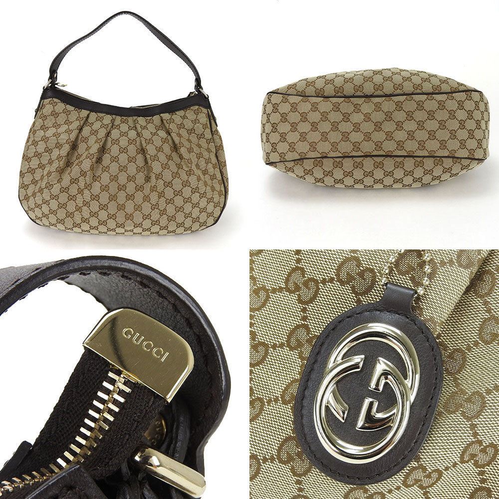 Gucci GG Canvas Leather Shoulder Bag 232955