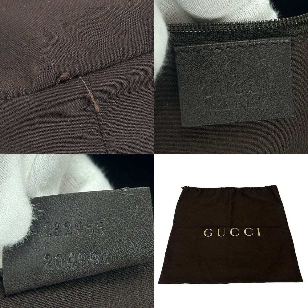 Gucci GG Canvas Leather Shoulder Bag 232955