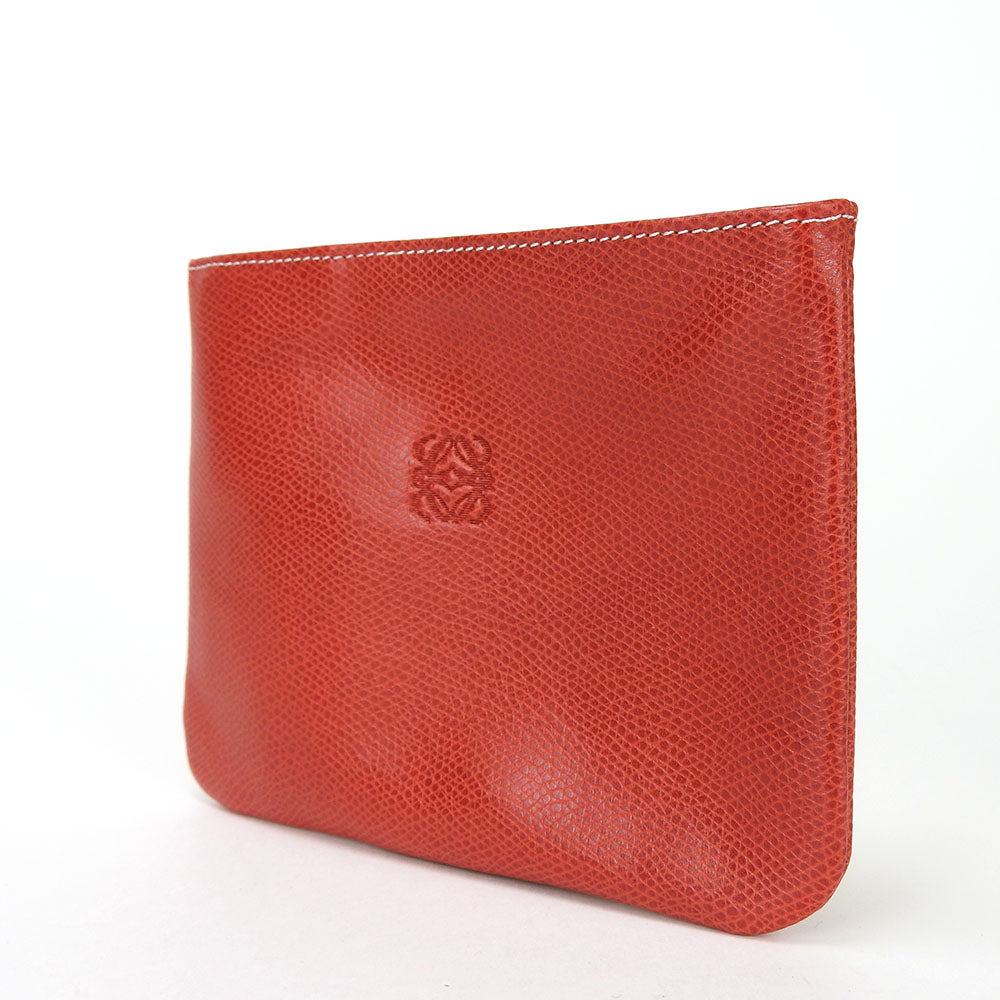 Loewe Leather Red Pouch Anagram