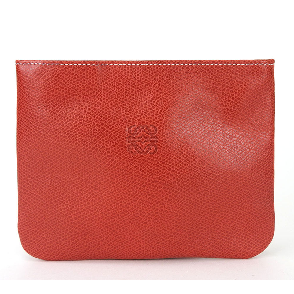 Loewe Leather Red Pouch Anagram