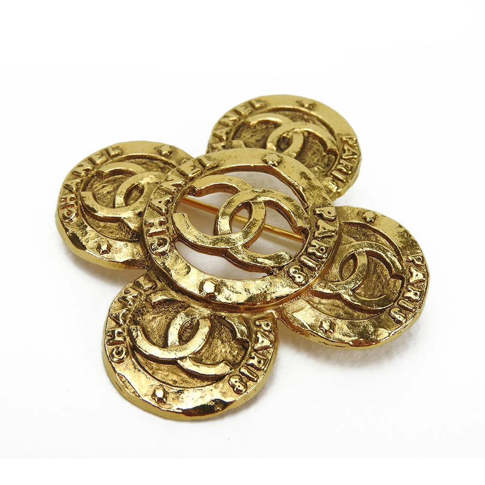 Chanel Metal Coco Mark Brooch