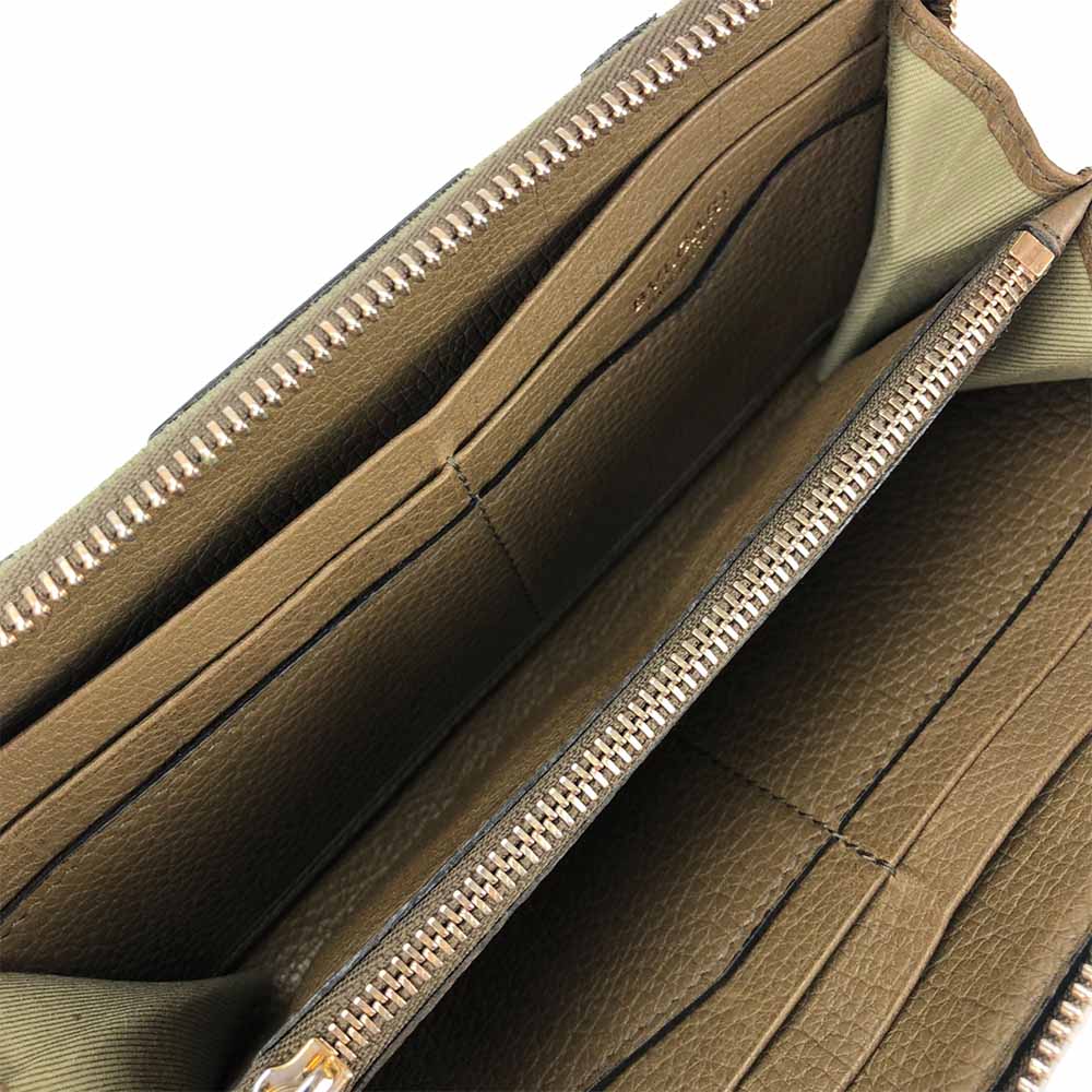 BVLGARI B-zero1 Canvas Leather Long Wallet