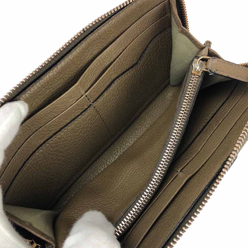 BVLGARI B-zero1 Canvas Leather Long Wallet