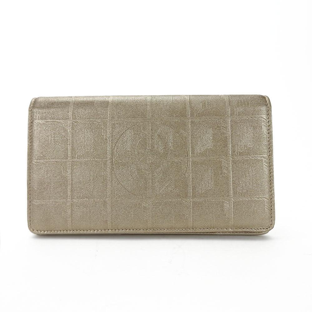 Chanel Jacquard Nylon Leather Bifold Wallet