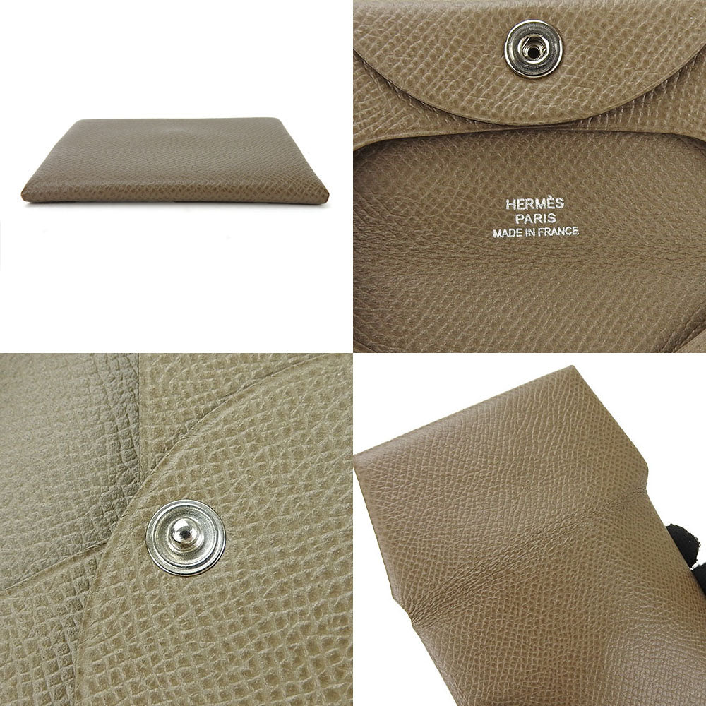 Hermes Epsom Coin Case Brown