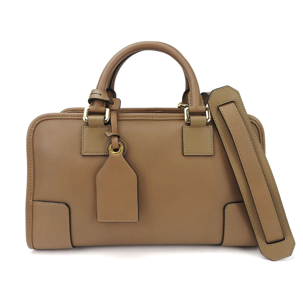 LOEWE Leather Handbag Americana 28 Brown