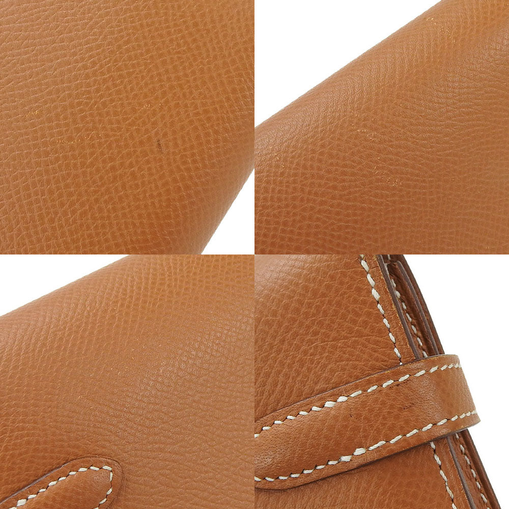 Hermes Kelly Wallet Epsom Brown