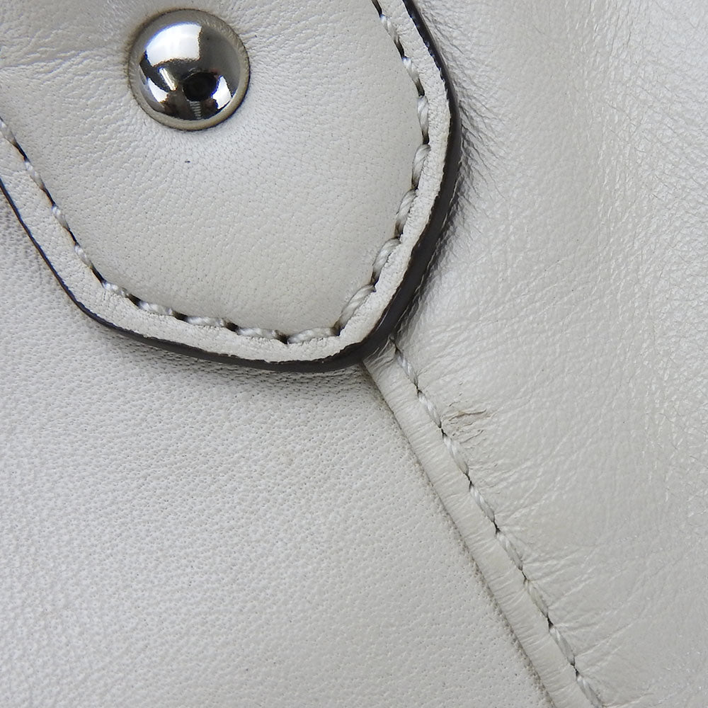 USED COACH Leather Tote Bag F23973 Ivory