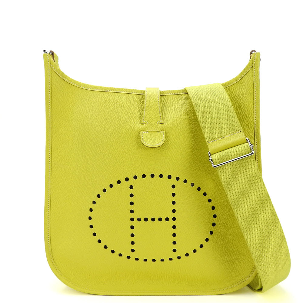 Hermes Epsom Shoulder Bag Evelyn 3GM Yellow