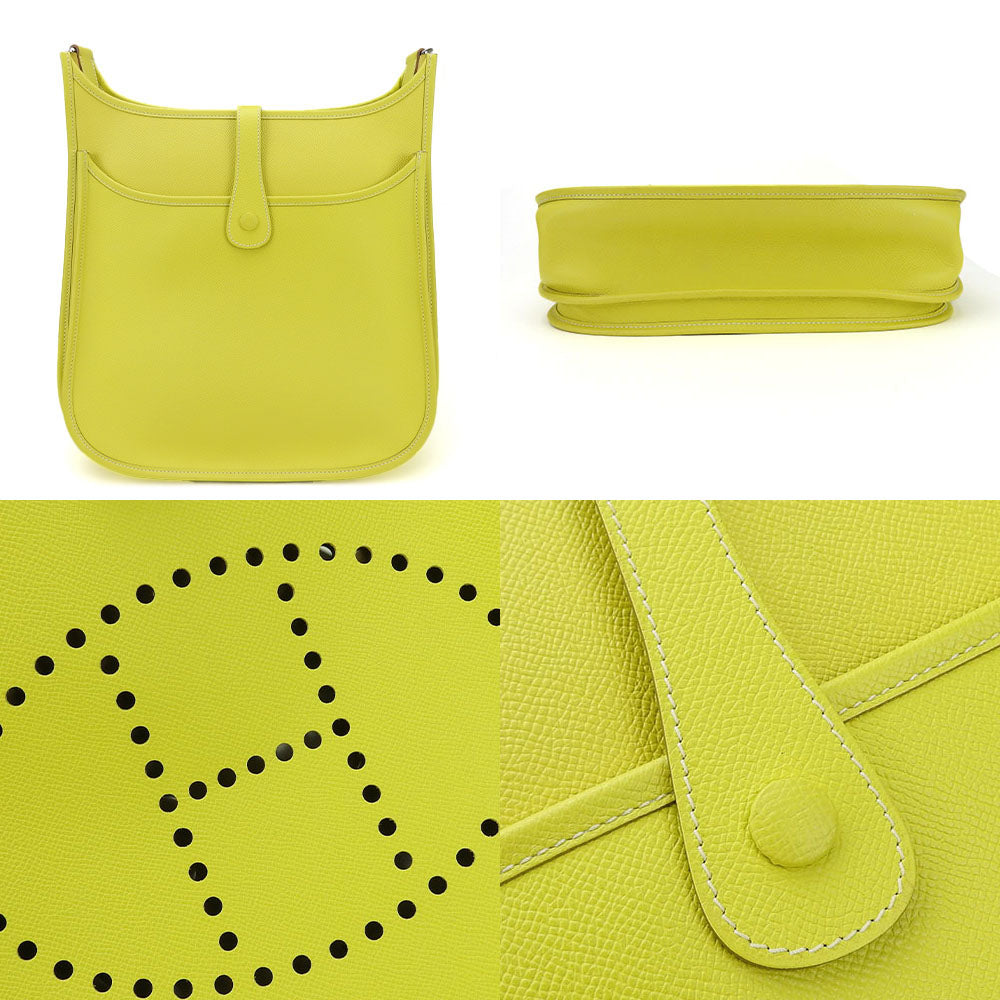 Hermes Epsom Shoulder Bag Evelyn 3GM Yellow