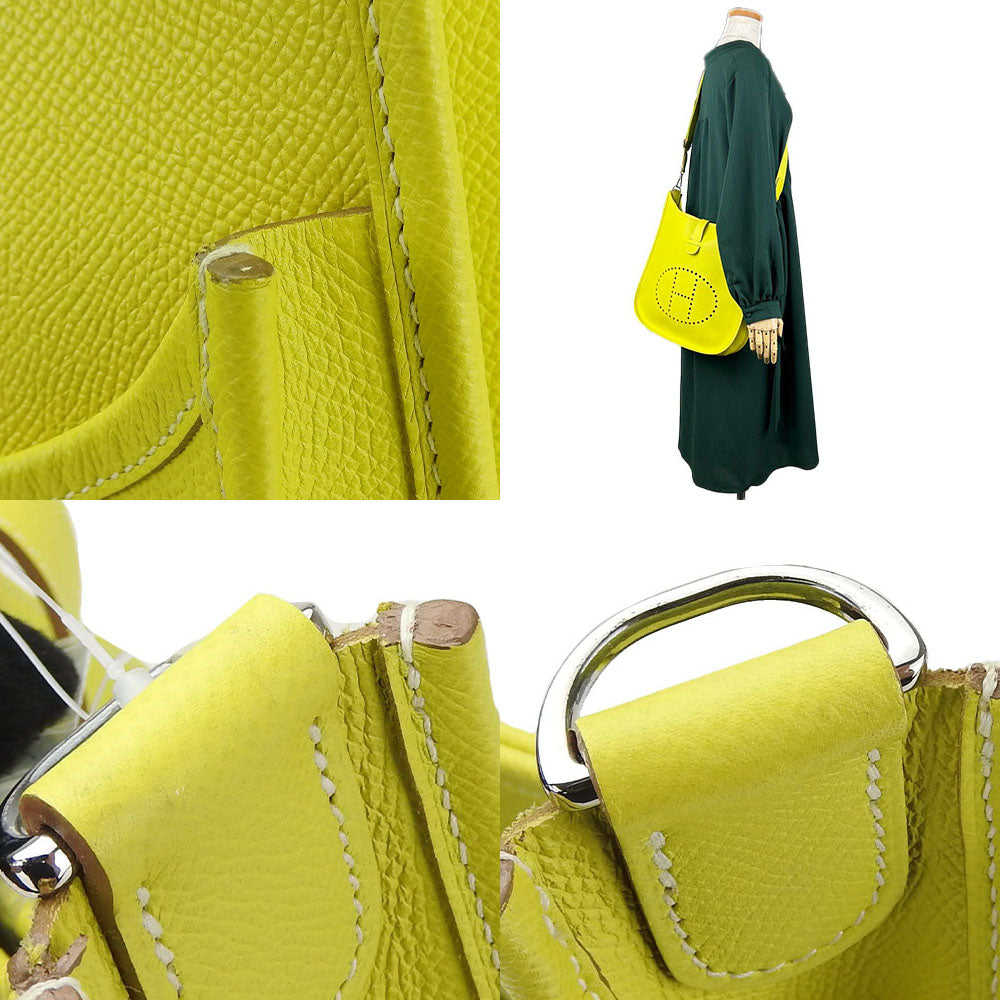 Hermes Epsom Shoulder Bag Evelyn 3GM Yellow