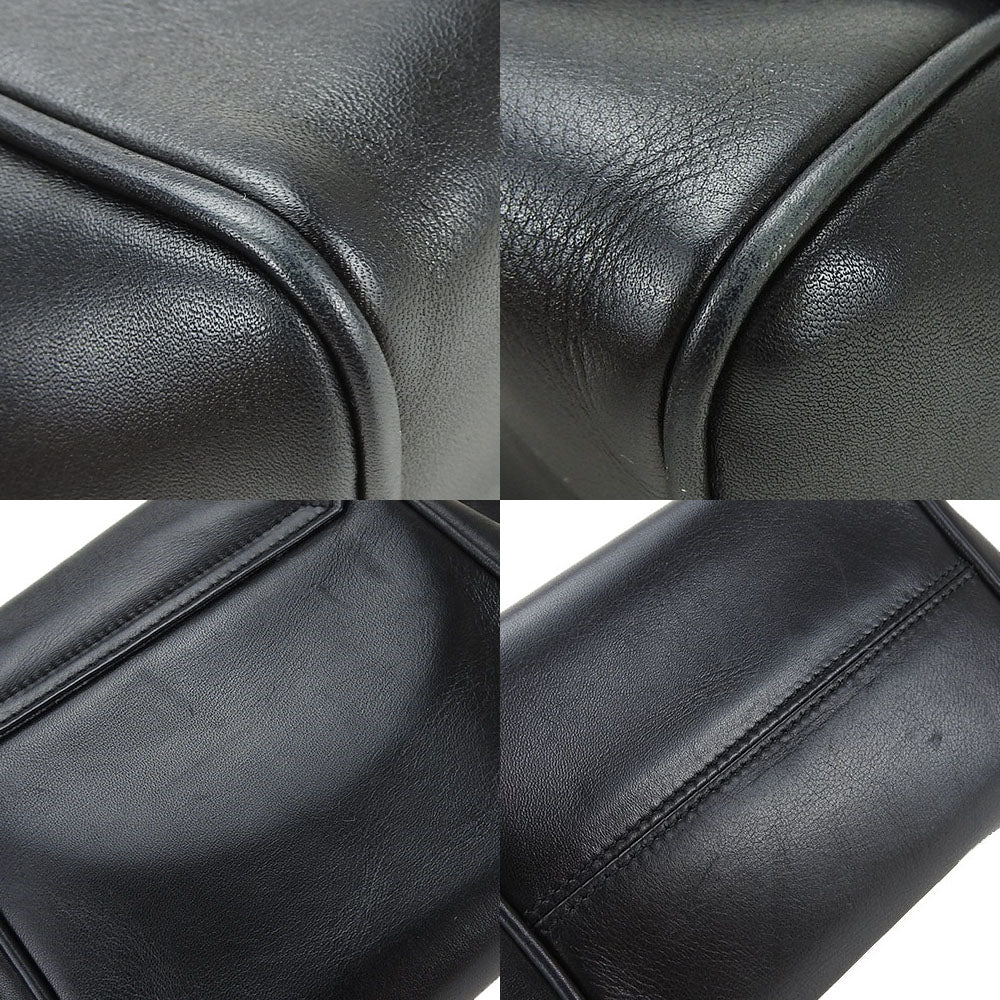 Christian Dior Leather Shoulder Bag Black