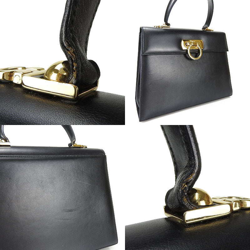 Salvatore Ferragamo Leather Gancini 2WAY Handbag