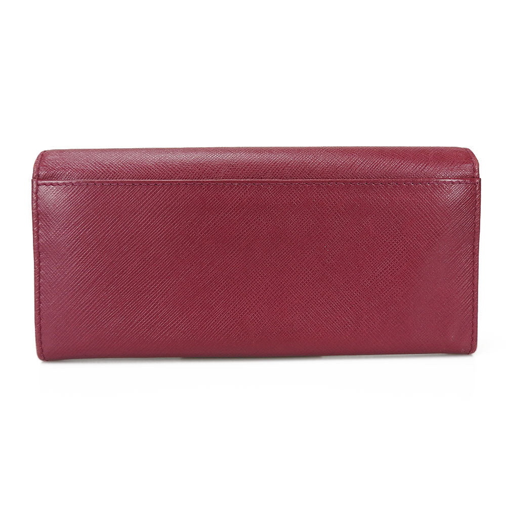 Salvatore Ferragamo Leather Bifold Wallet Purple