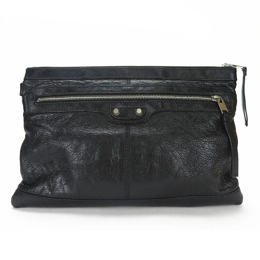 Balenciaga Leather Clutch Bag Classic 273022 Black