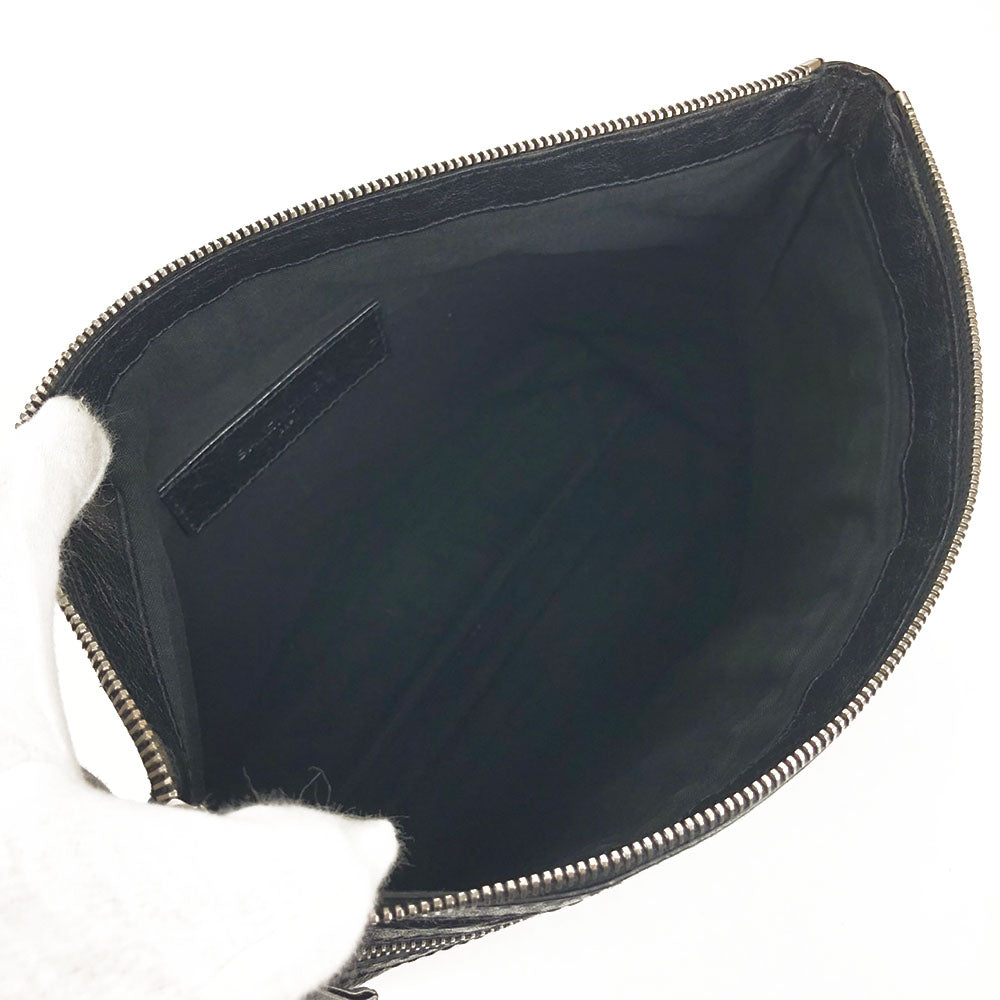 Balenciaga Leather Clutch Bag Classic 273022 Black