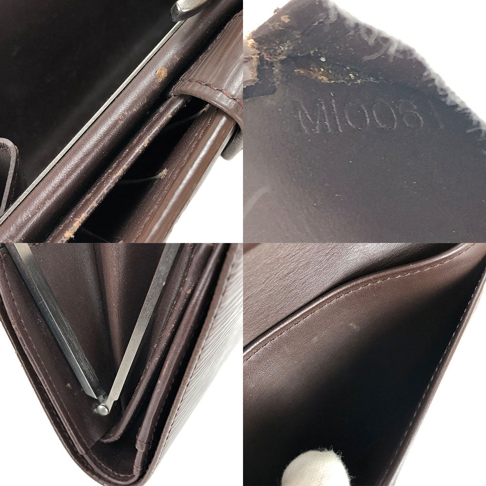 Louis Vuitton Epi Leather Bifold Wallet Brown