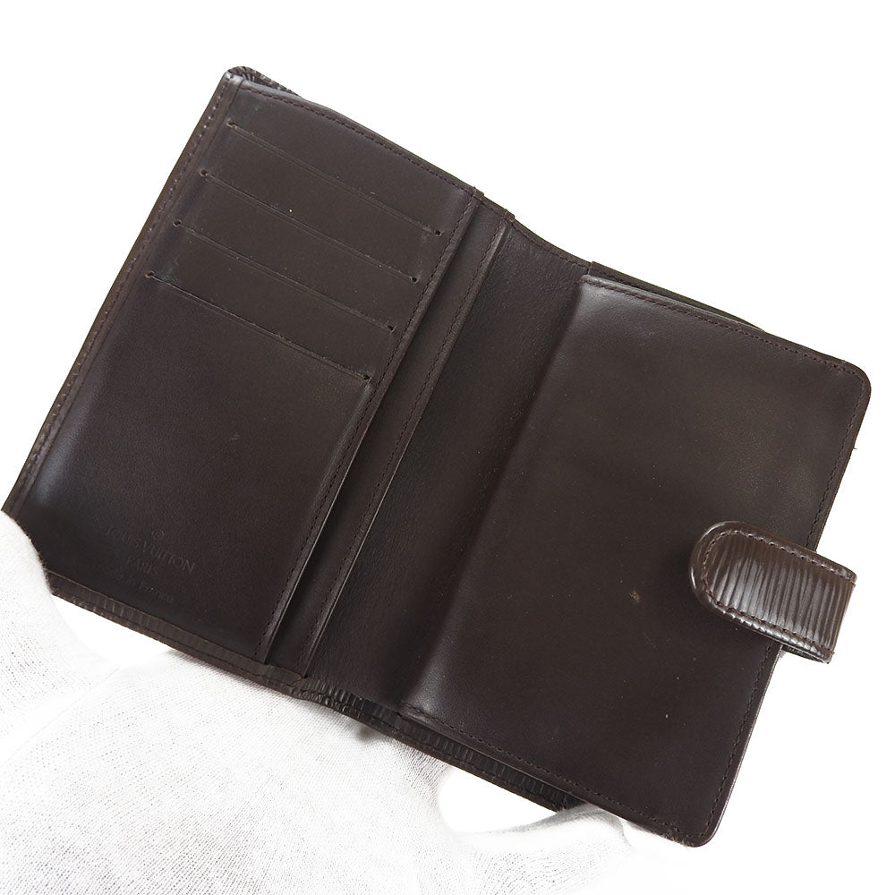 Louis Vuitton Epi Leather Bifold Wallet Brown