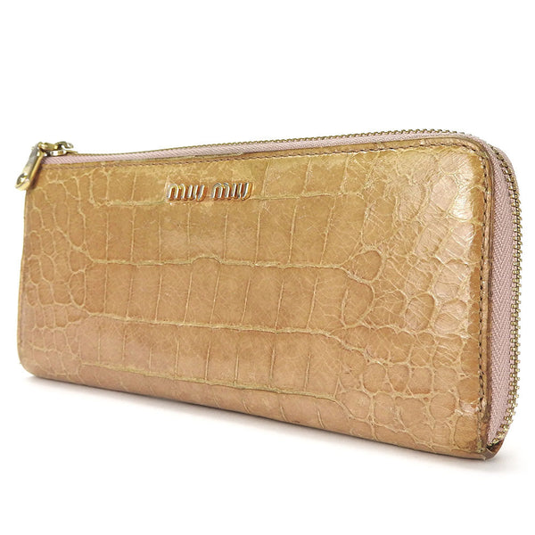 Miu Miu Leather Long Wallet