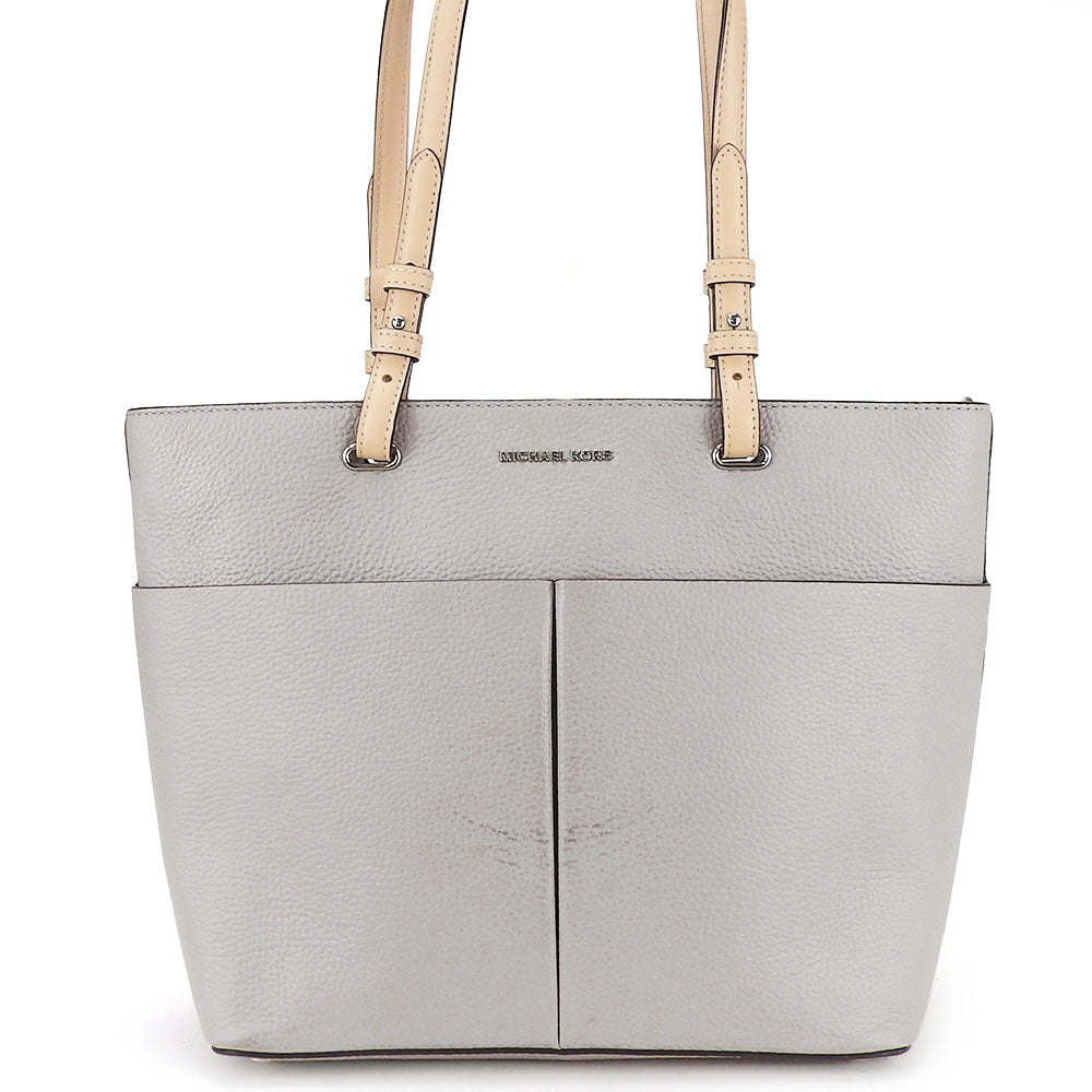 Michael Kors Leather Tote Bag Gray Beige