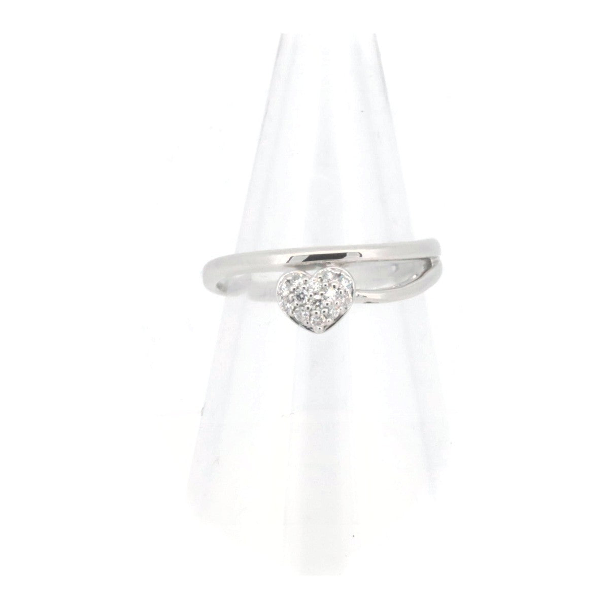 Ponte Vecchio Diamond Ring 0.11ct K18WG 11.5 in Great Condition