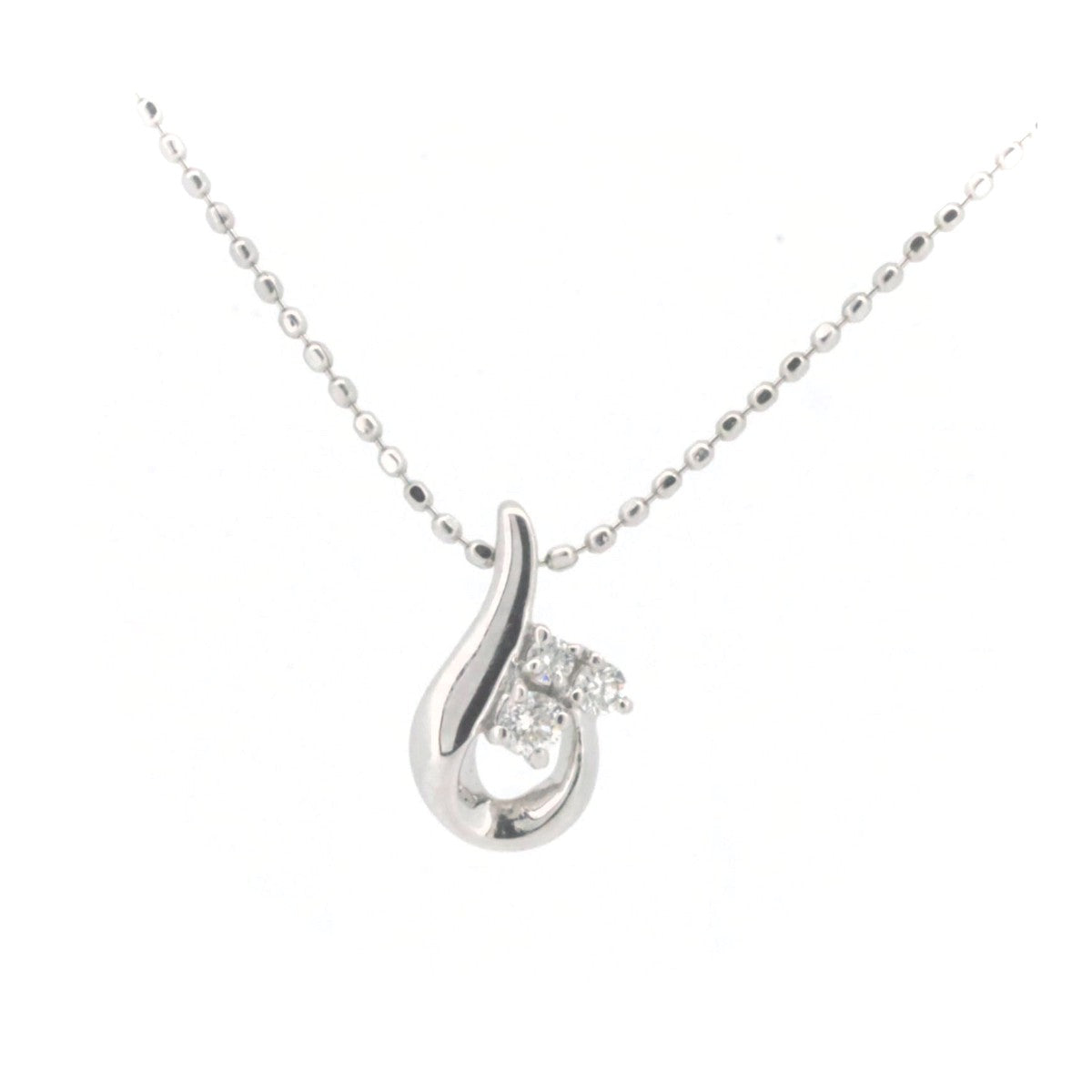 4℃ Diamond Necklace K18WG White Gold