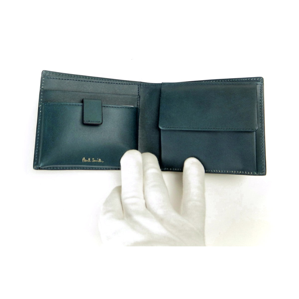 Paul Smith Leather Bifold Wallet with Coin Pocket in Pristine Condition