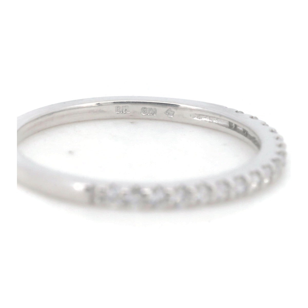 Ponte Vecchio Half Eternity Diamond Ring 0.13ct K18WG 9 in Great Condition