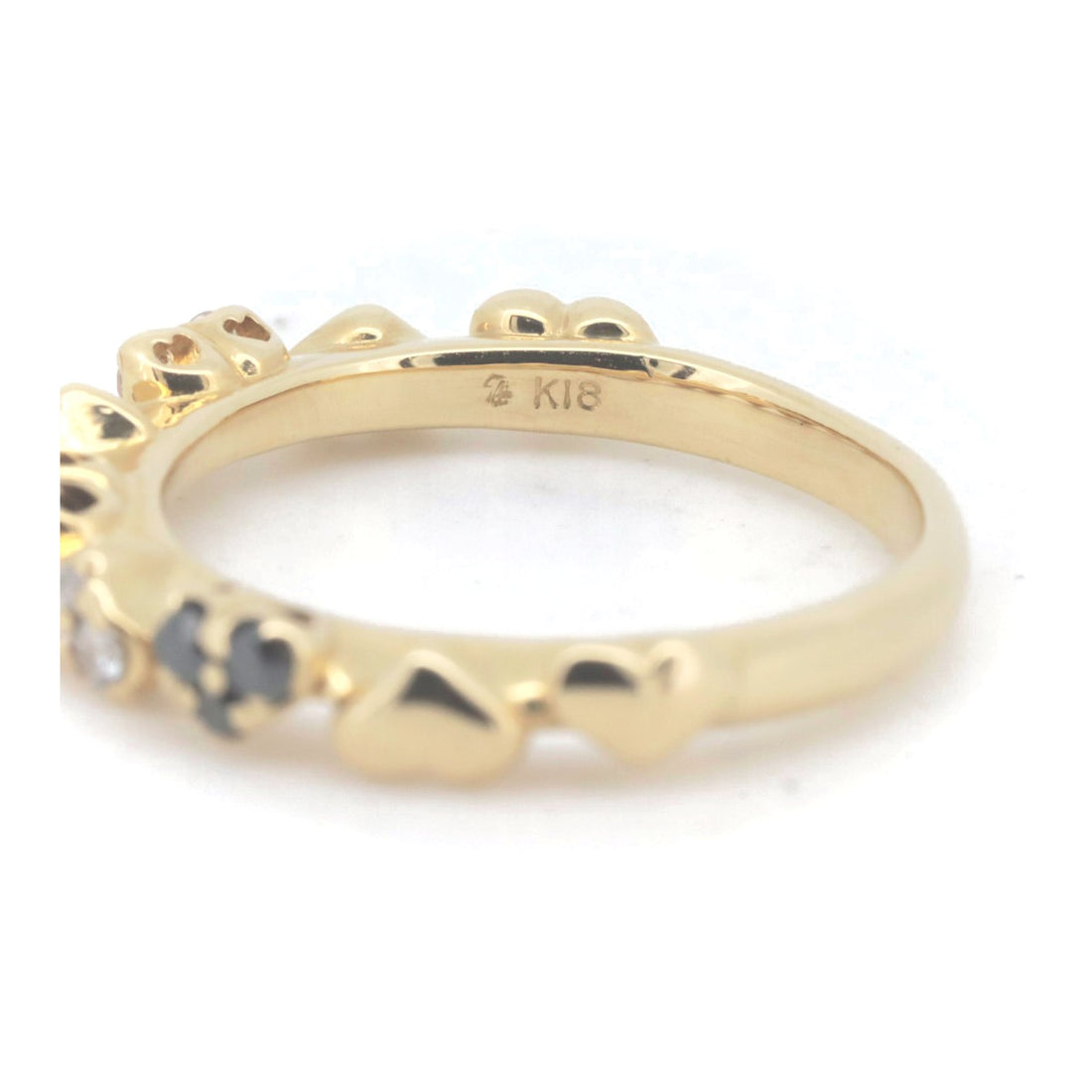 Siren Azurro Diamond Ring 0.21ct K18 Yellow Gold Size 9 in Great Condition