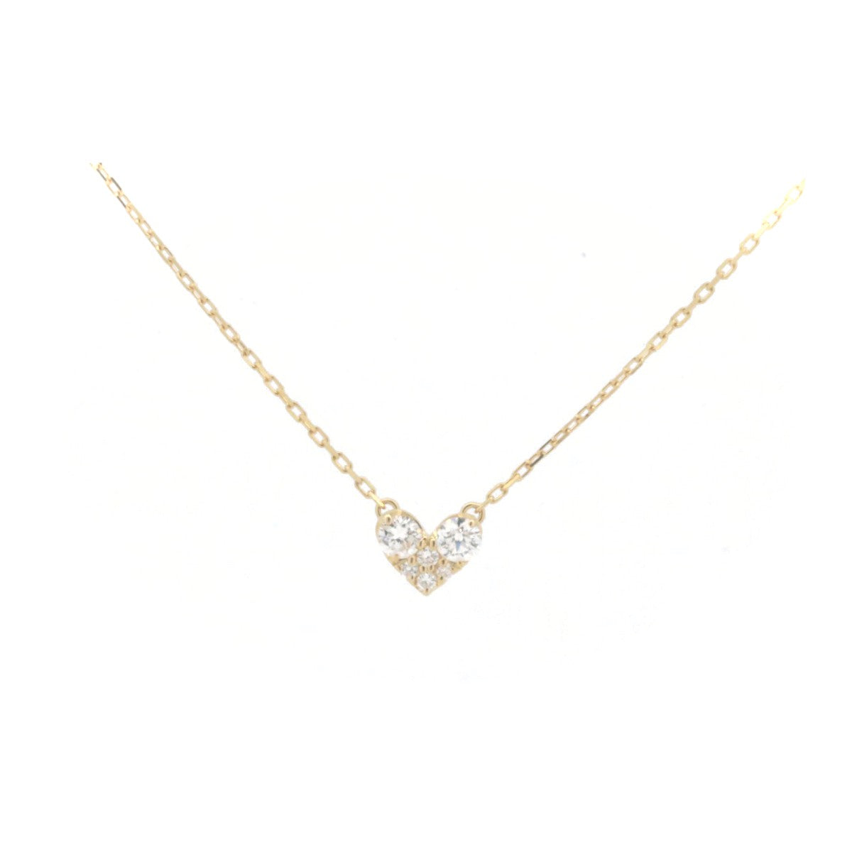 Ponte Vecchio Diamond Necklace 0.14ct K18 Yellow Gold in Very Good Condition