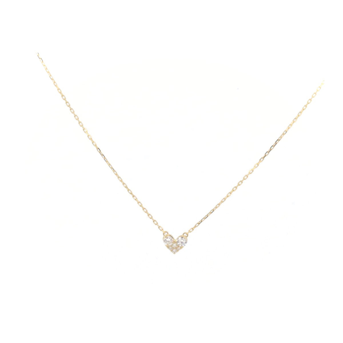 Ponte Vecchio Diamond Necklace 0.14ct K18 Yellow Gold in Very Good Condition