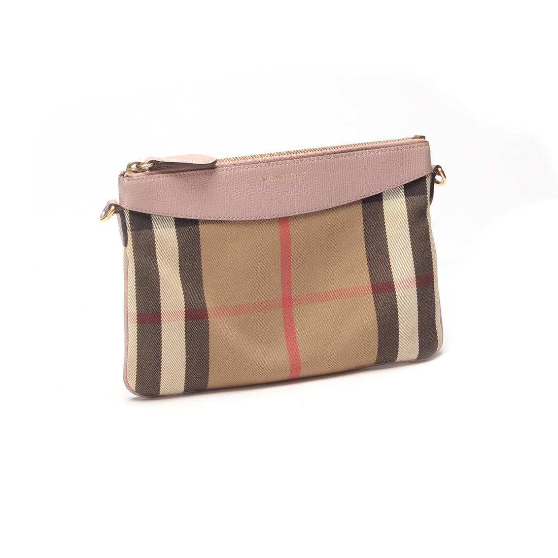 Burberry House Check Canvas Peyton Crossbody Bag Canvas Crossbody Bag in Very Good Condition