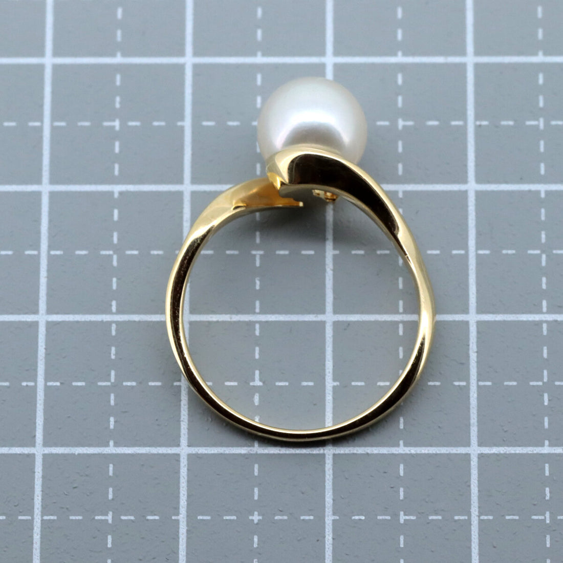 Mikimoto K18YG Pearl Ring 11号 in Great Condition