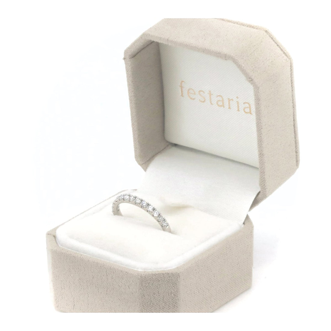 Festaria Diamond Ring PT950 Platinum 0.30ct Size 9 in Great Condition