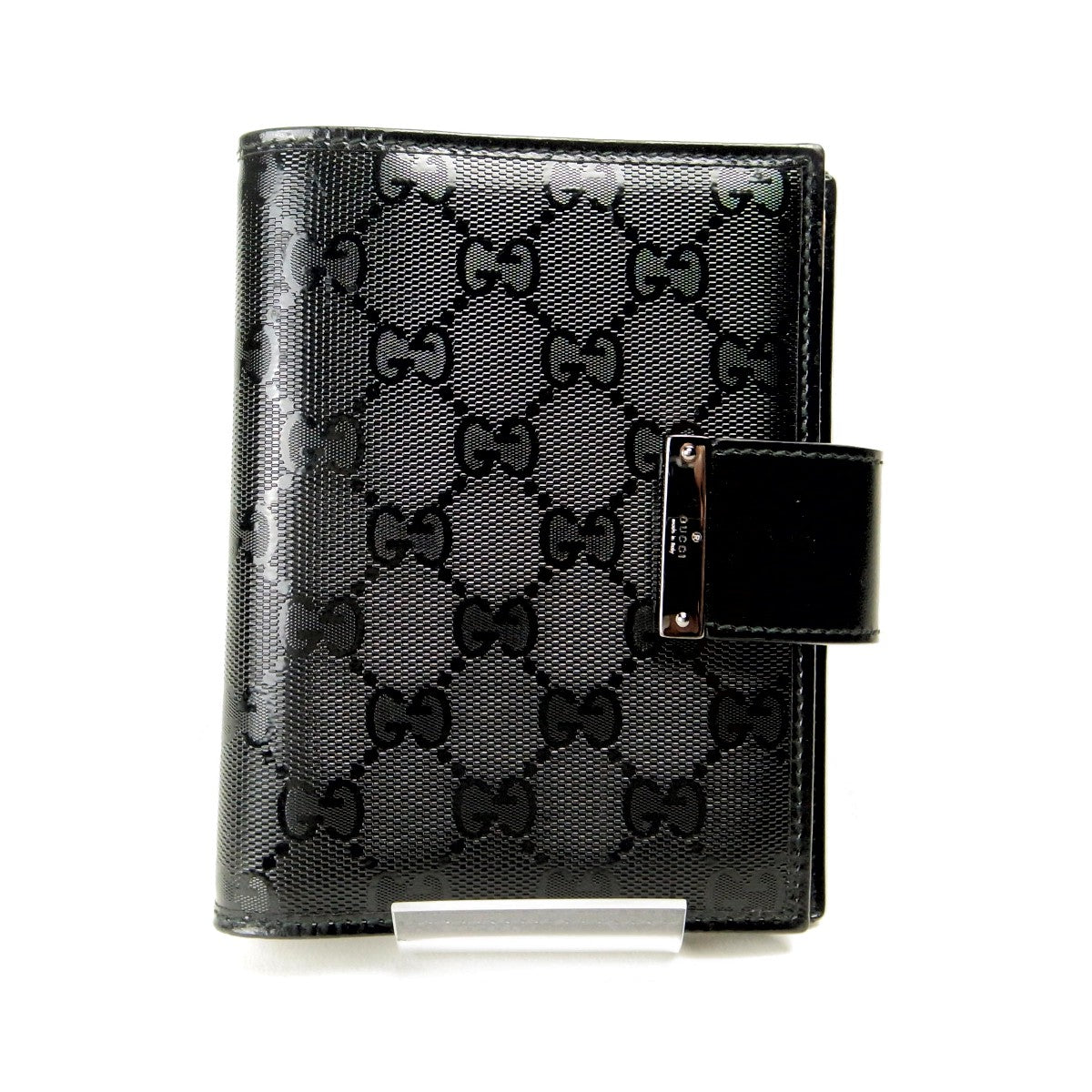 Gucci Notebook Cover 115240 GG Imprime Black Unisex in Very Good Condition