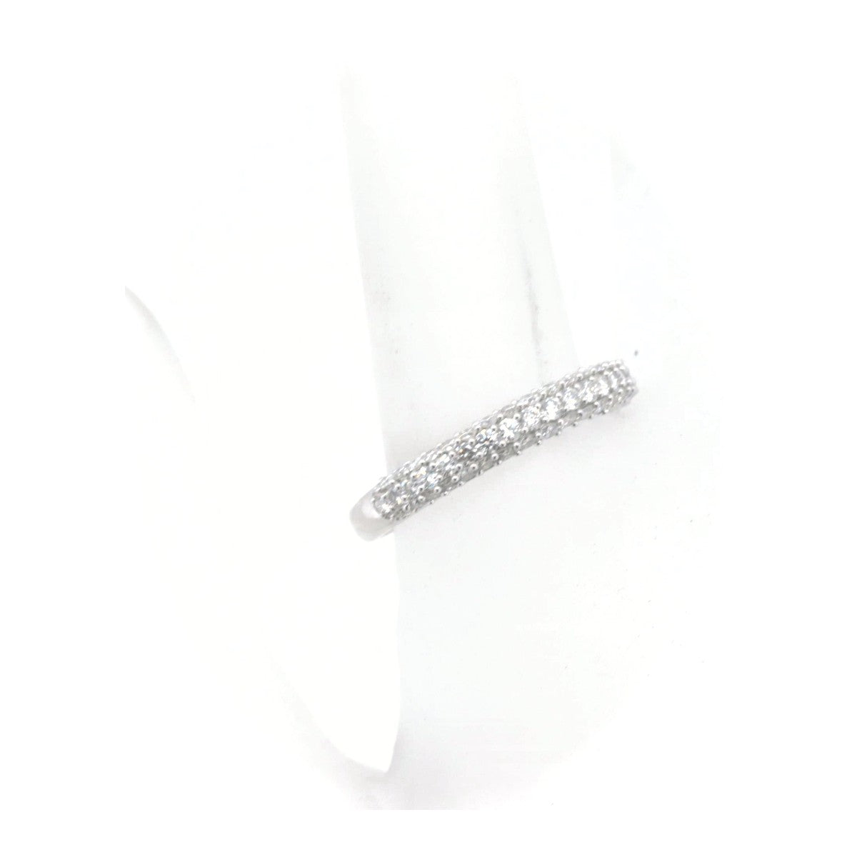 GSTV Diamond Pavé Ring 0.60ct K18WG White Gold in Great Condition