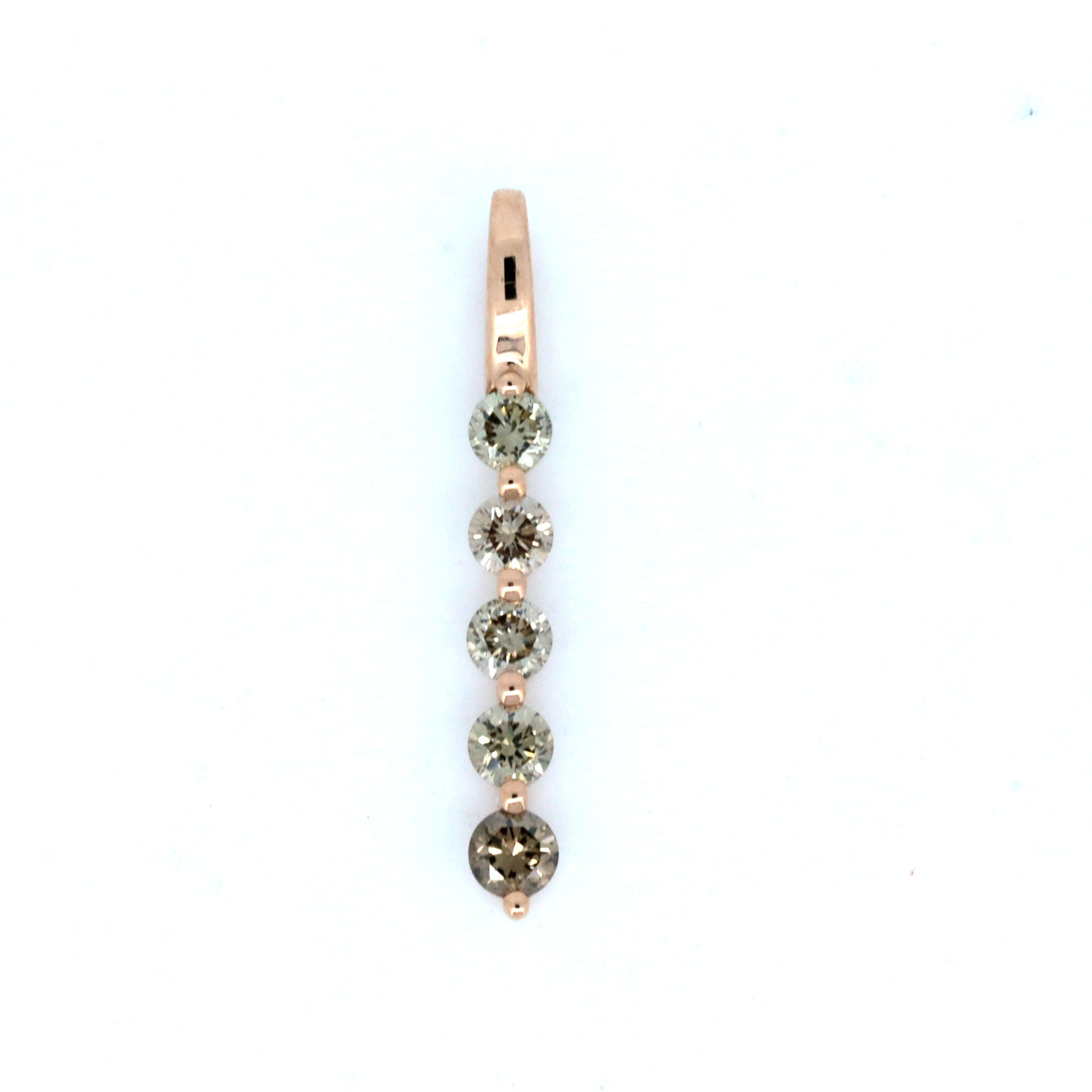 Used K18PG Diamond Pendant 0.30ct Pink Gold in Great Condition