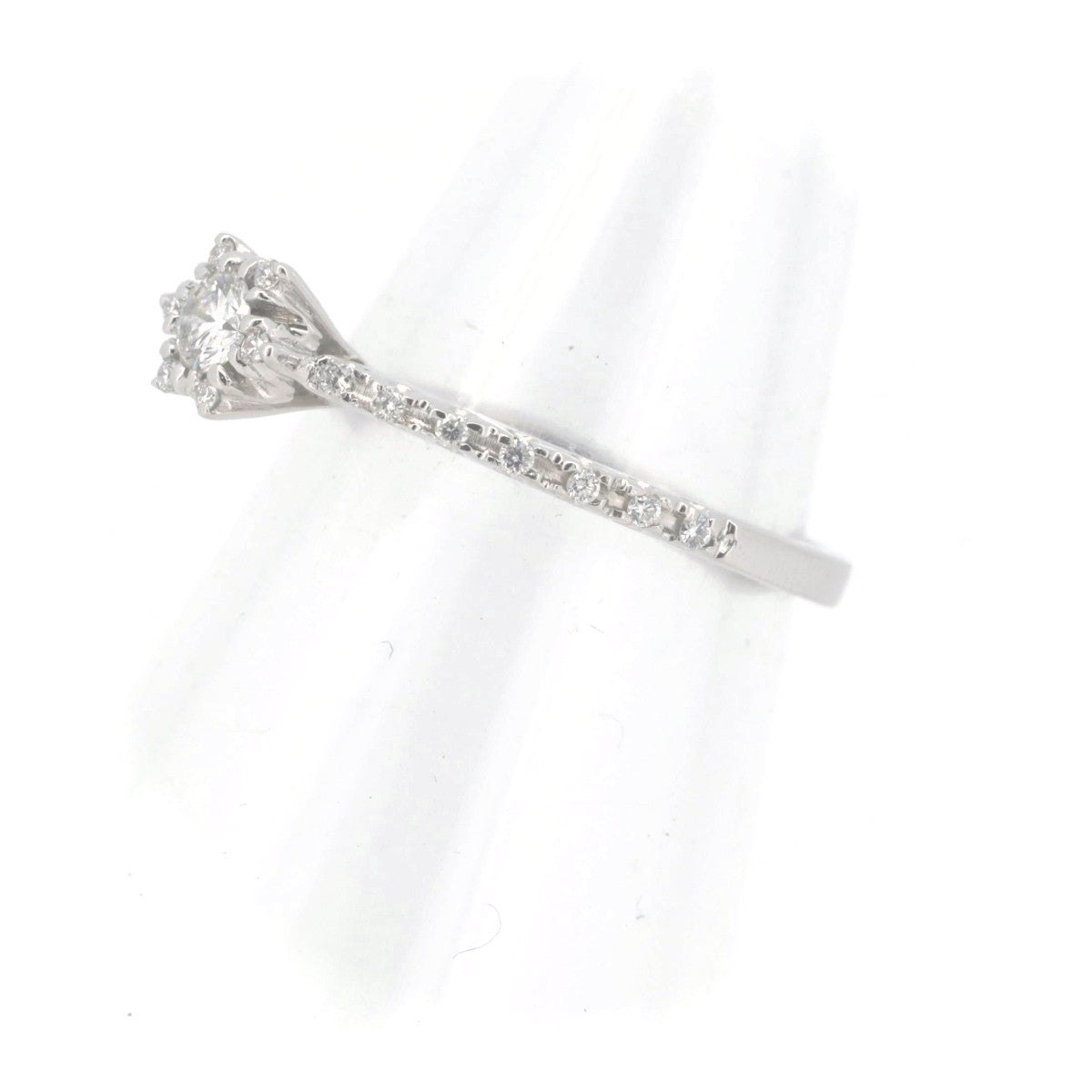 Ponte Vecchio Diamond Ring 0.24ct K18WG in Great Condition