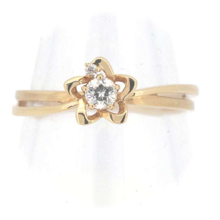 Festaria Bijou Sophia Wish Upon Aster Diamond Ring K18YG 0.133ct Size 11 in Great Condition