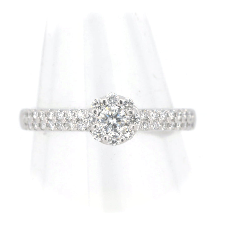 Pre-owned Ponte Vecchio Diamond Ring 0.39ct K18WG 10号 in Great Condition