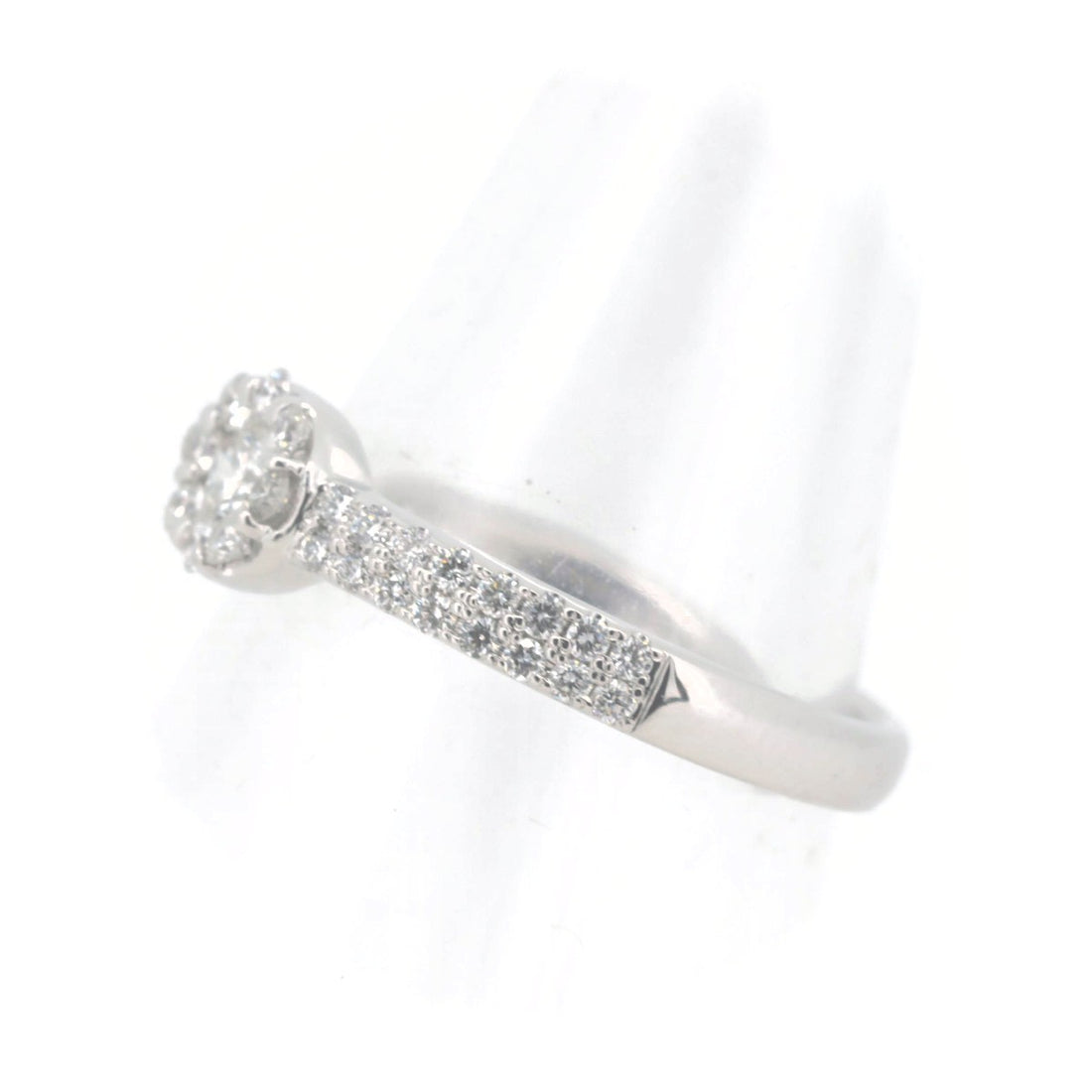 Pre-owned Ponte Vecchio Diamond Ring 0.39ct K18WG 10号 in Great Condition