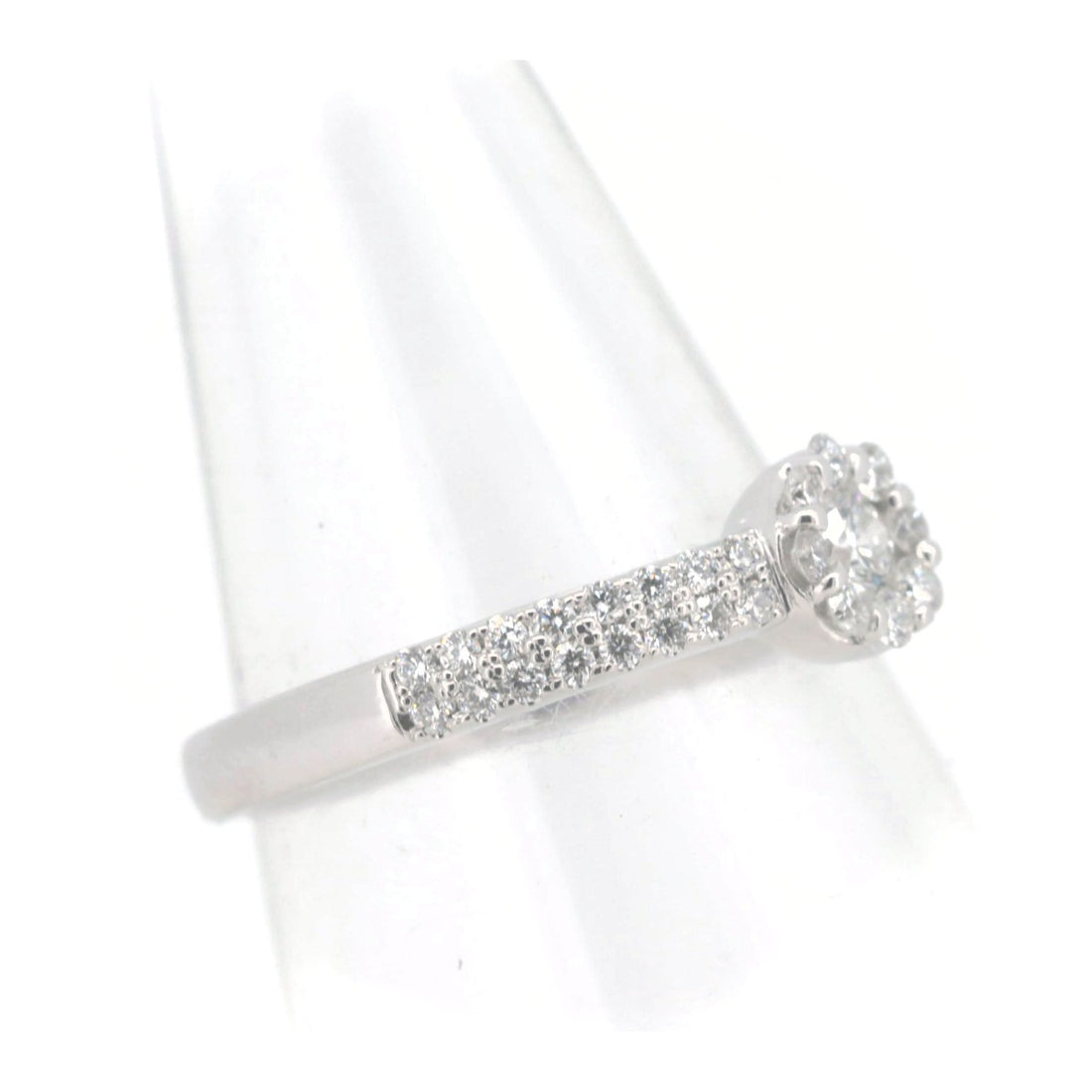 Pre-owned Ponte Vecchio Diamond Ring 0.39ct K18WG 10号 in Great Condition