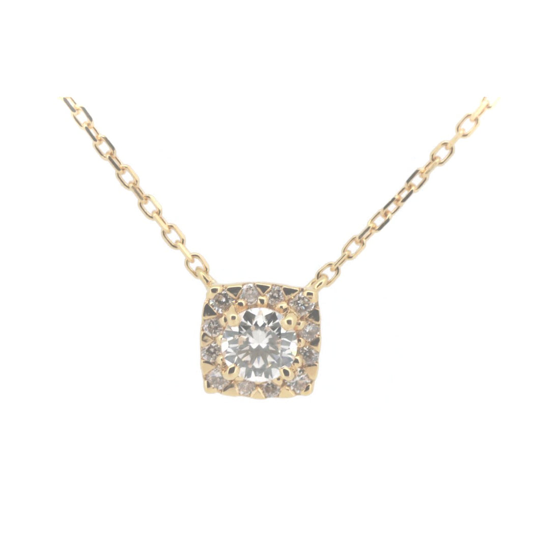 Vendome Aoyama Diamond Necklace 0.27ct K18YG Yellow Gold in Great Condition