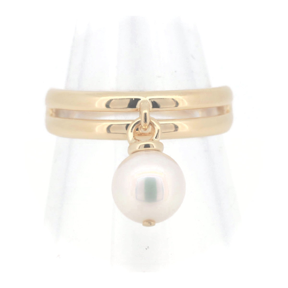 Tasaki K18YG Yellow Gold Pearl Ring Size 12