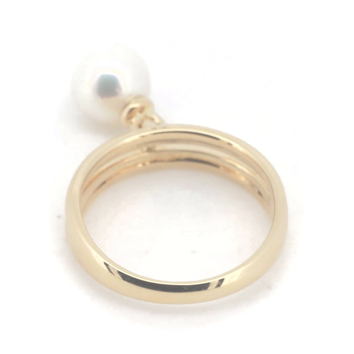 Tasaki K18YG Yellow Gold Pearl Ring Size 12